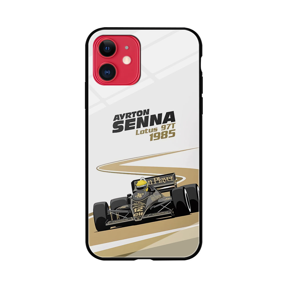 Formula 1 Ayrton Senna iPhone 11 Case Tempered Glass Case