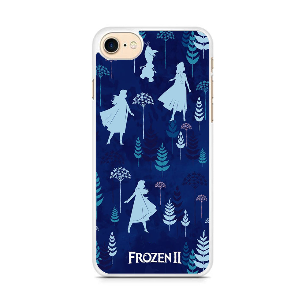 Frozen Wallpaper Navy iPhone 8 Case