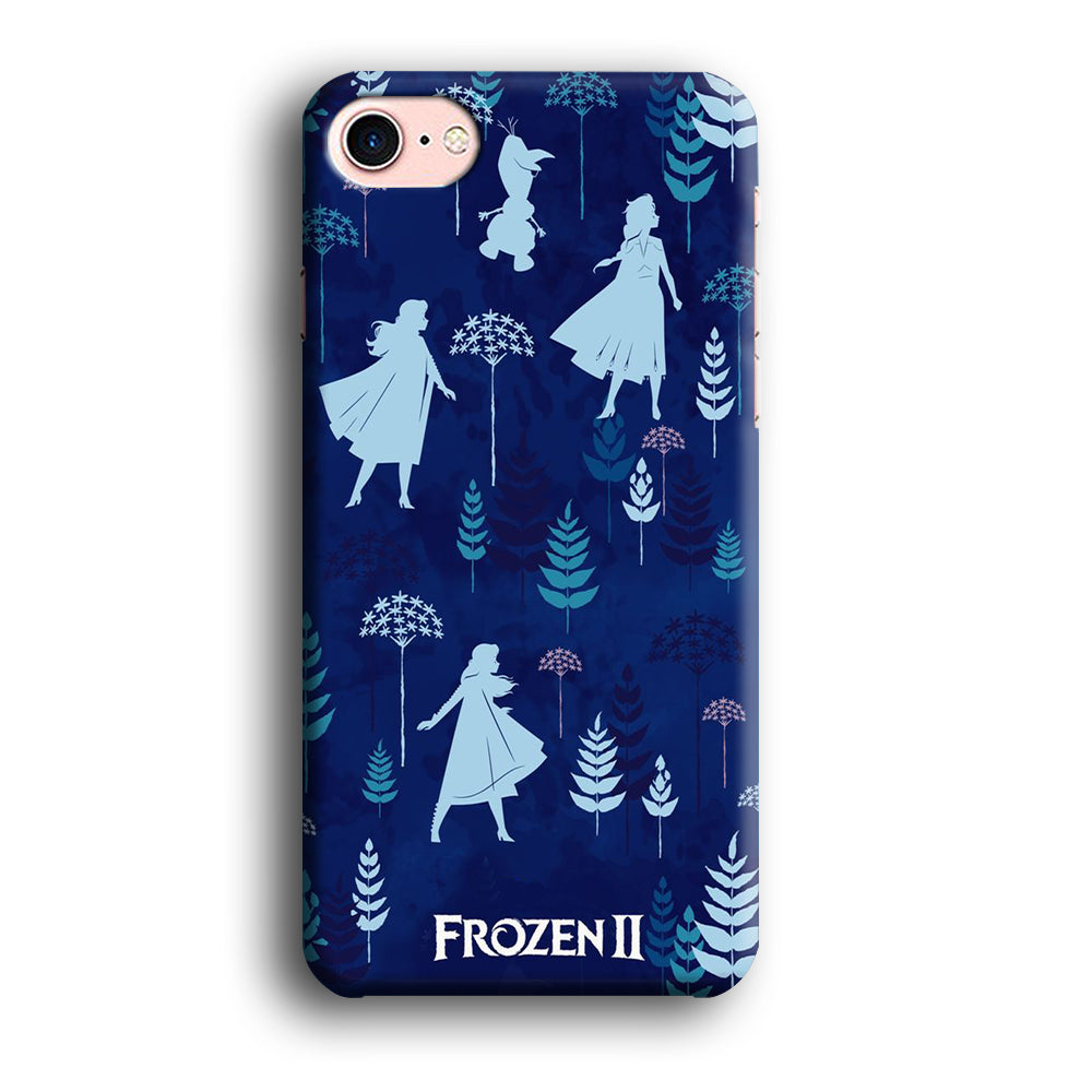Frozen Wallpaper Navy iPhone 8 Case