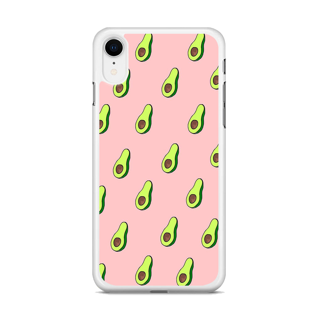 Fruit Avocado Doodle iPhone XR Case