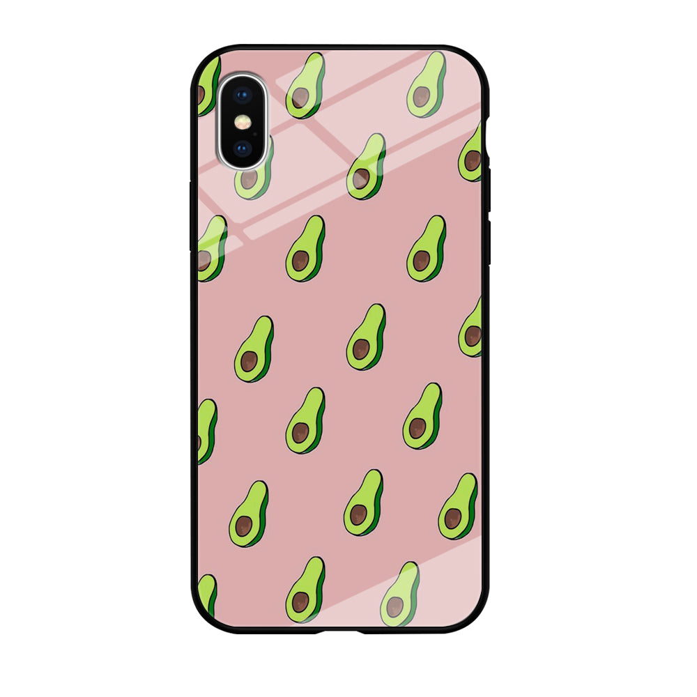 Fruit Avocado Doodle iPhone XS MAX Case