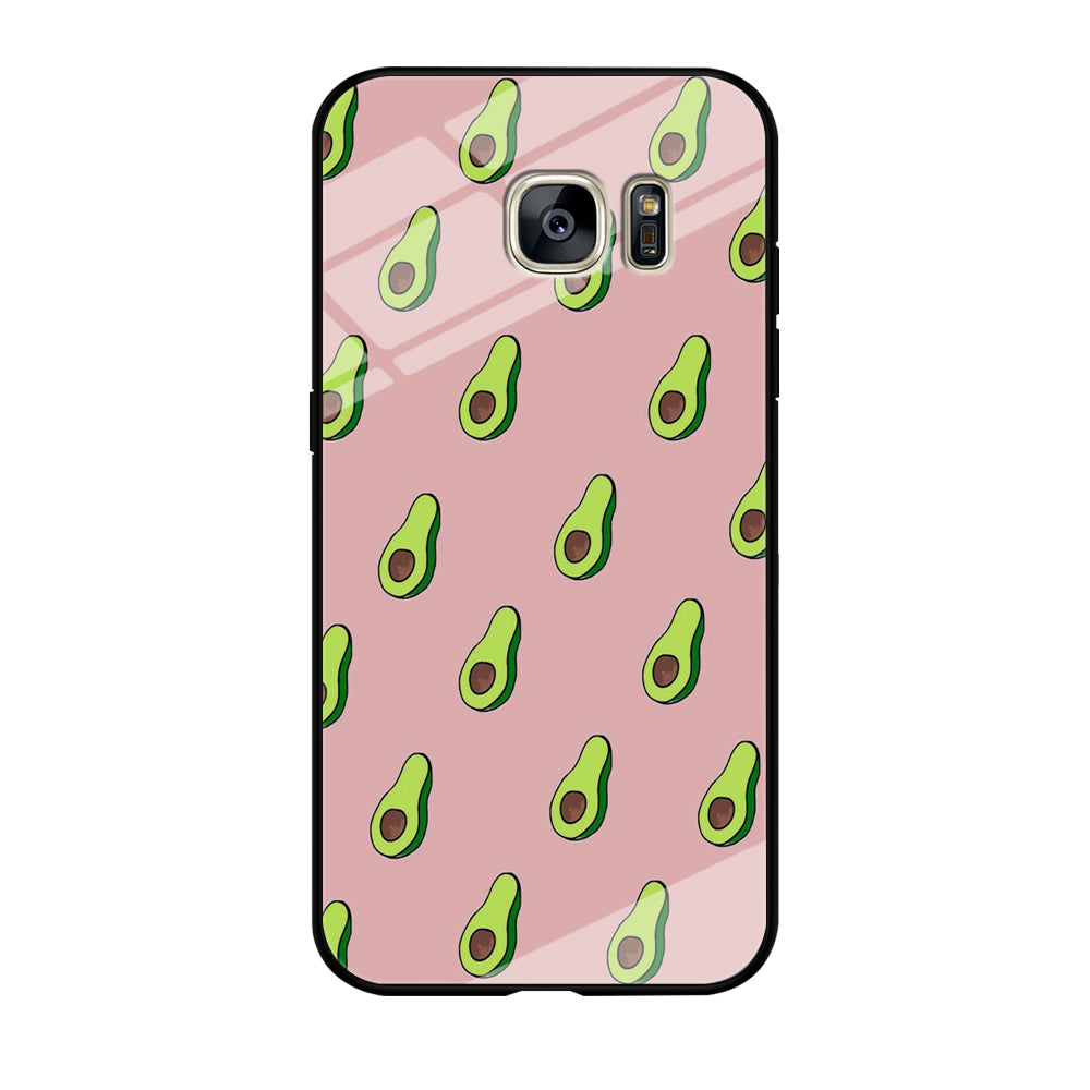 Fruit Avocado Doodle Samsung Galaxy S7 Case