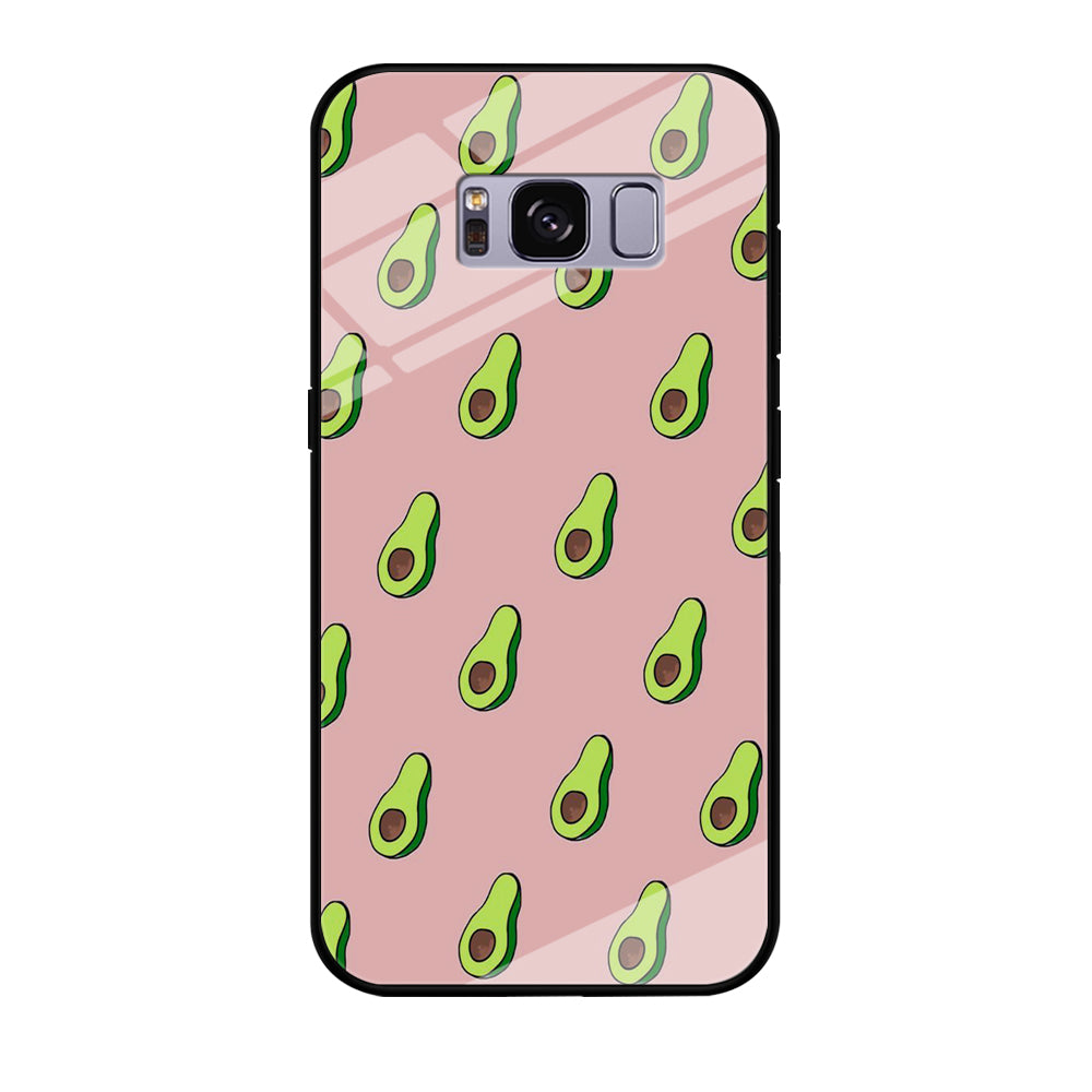 Fruit Avocado Doodle Samsung Galaxy S8 Plus Case Tempered Glass Case