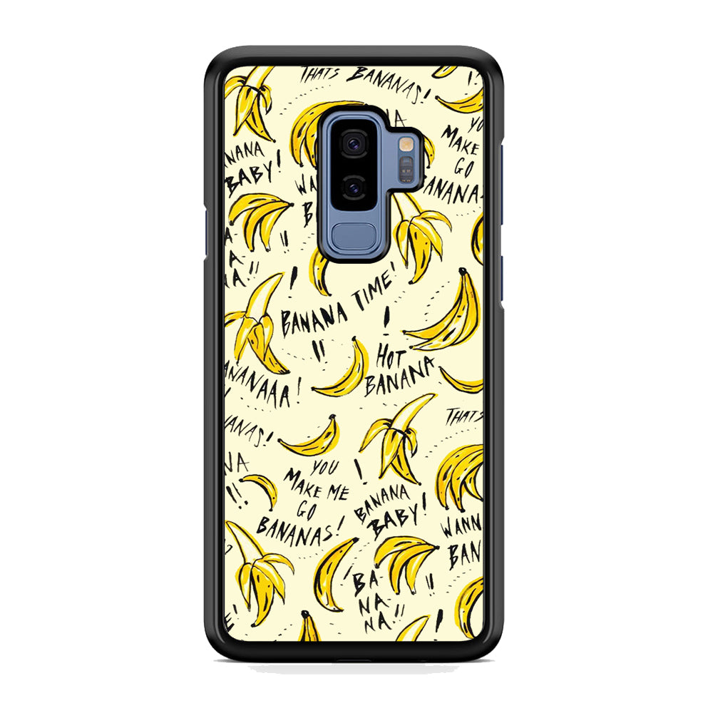 Fruit Banana Time Samsung Galaxy S9 Plus Case Default Title