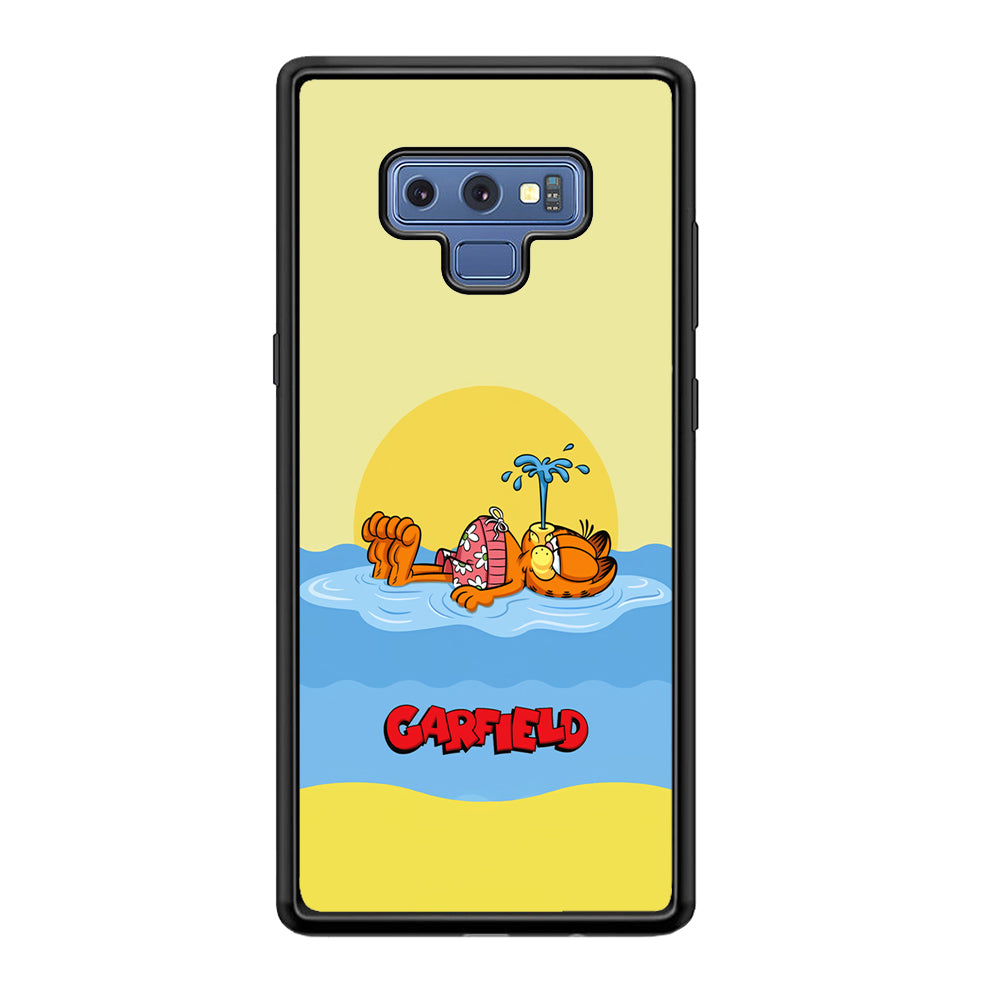 Garfield Bask on The Water Samsung Galaxy Note 9 Case