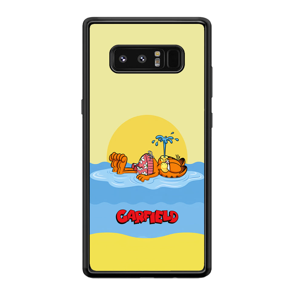 Garfield Bask on The Water Samsung Galaxy Note 8 Case