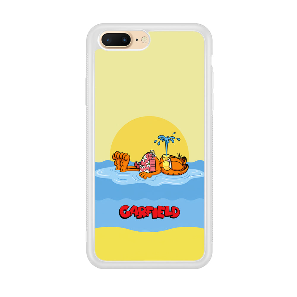 Garfield Bask on The Water iPhone 8 Plus Case