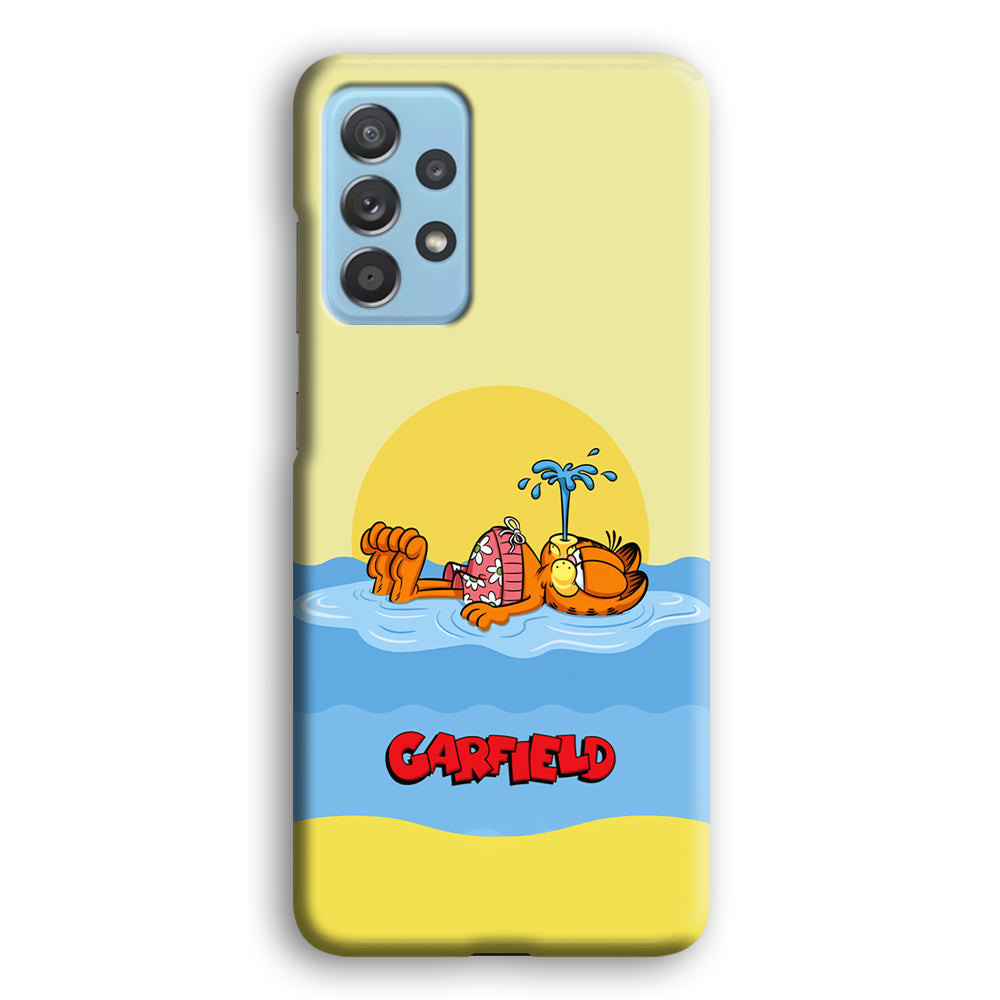 Garfield Bask on The Water Samsung Galaxy A52 Case