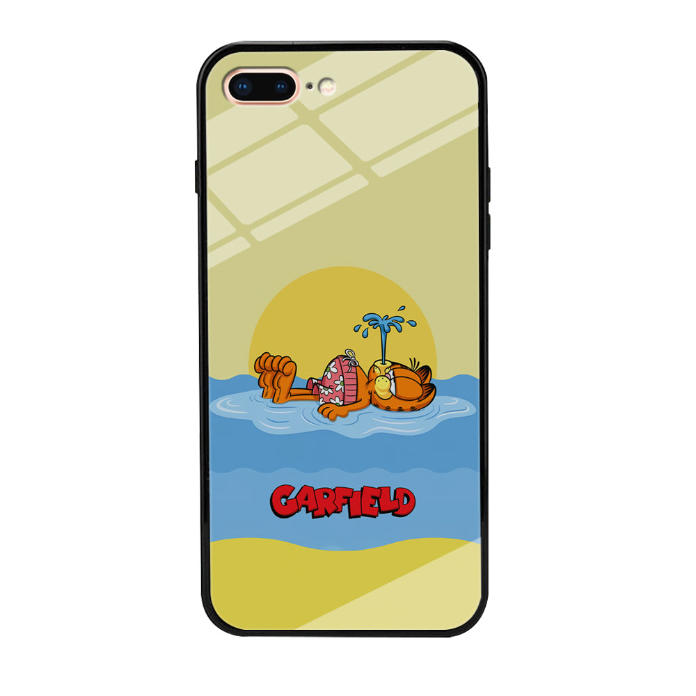Garfield Bask on The Water iPhone 8 Plus Case