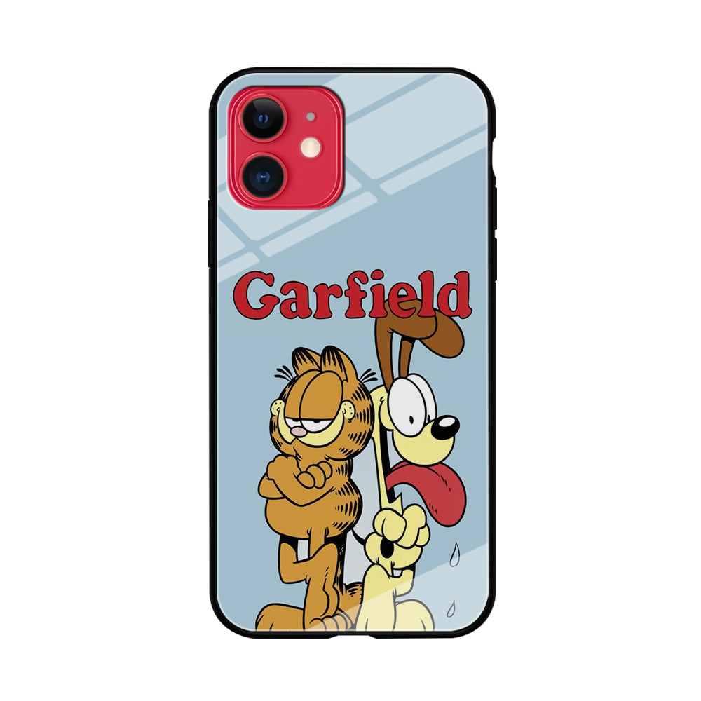 Garfield and Odie Character iPhone 11 Case Tempered Glass Case