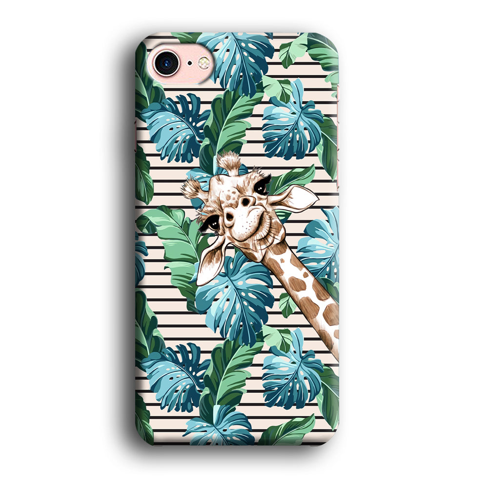 Giraffe Accost iPhone 8 Case