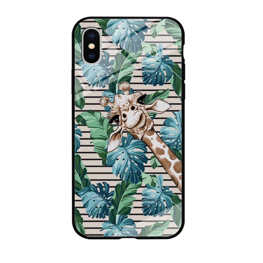 Giraffe Accost iPhone X Case