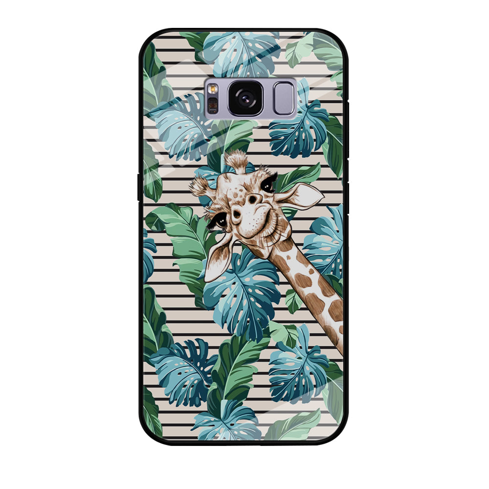 Giraffe Accost Samsung Galaxy S8 Plus Case Tempered Glass Case