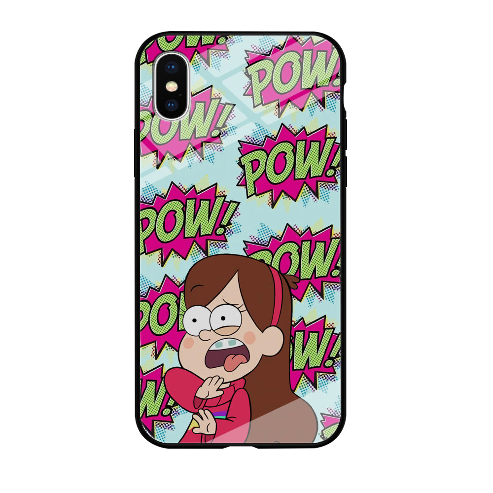 Girl and Shock Pow iPhone X Case