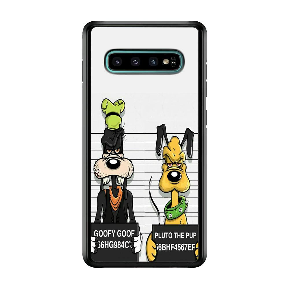 Goofy and Pluto Get Caught Samsung Galaxy S10 Plus Case