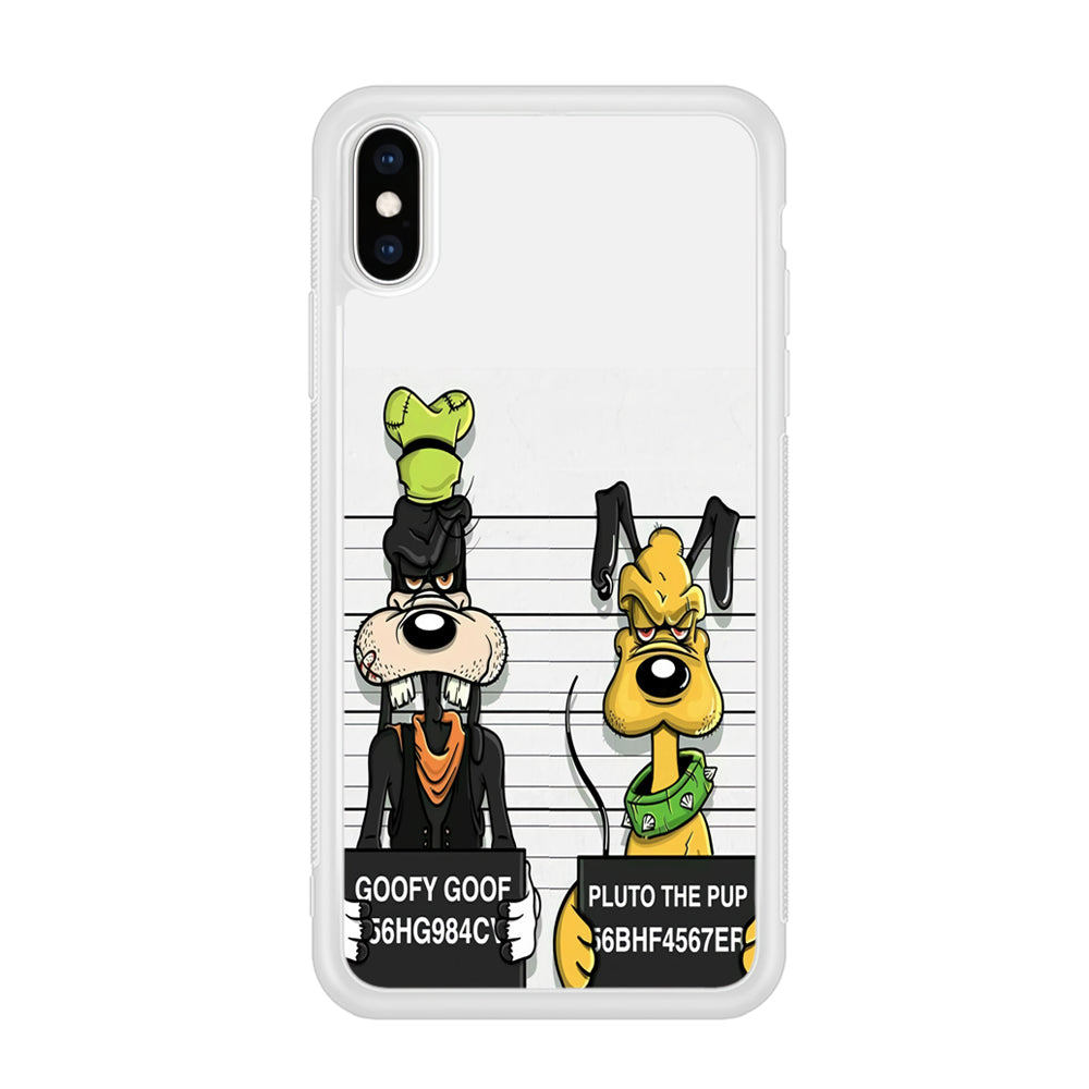 Goofy and Pluto Get Caught iPhone XS MAX Case