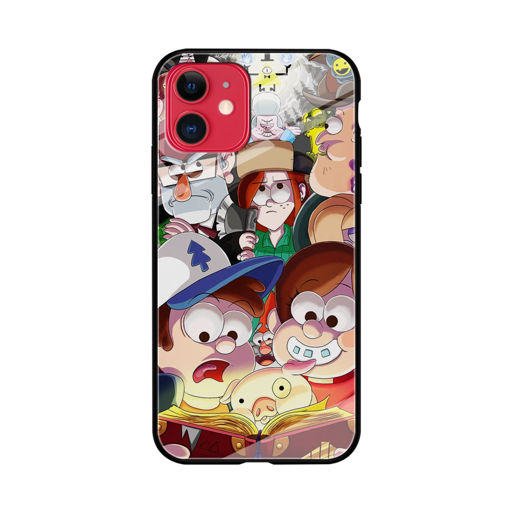 Gravity Falls All Character iPhone 11 Case Tempered Glass Case