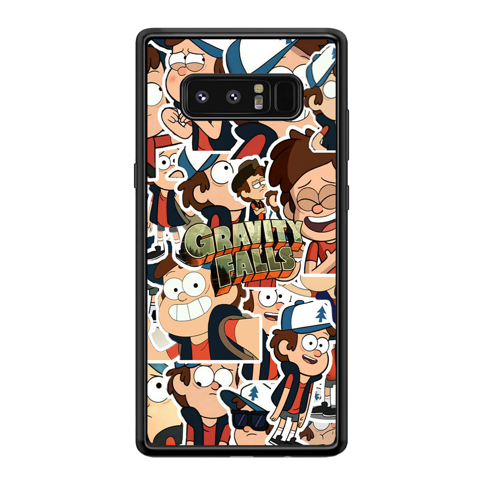 Gravity Falls Smile Collage from Dipper Samsung Galaxy Note 8 Case