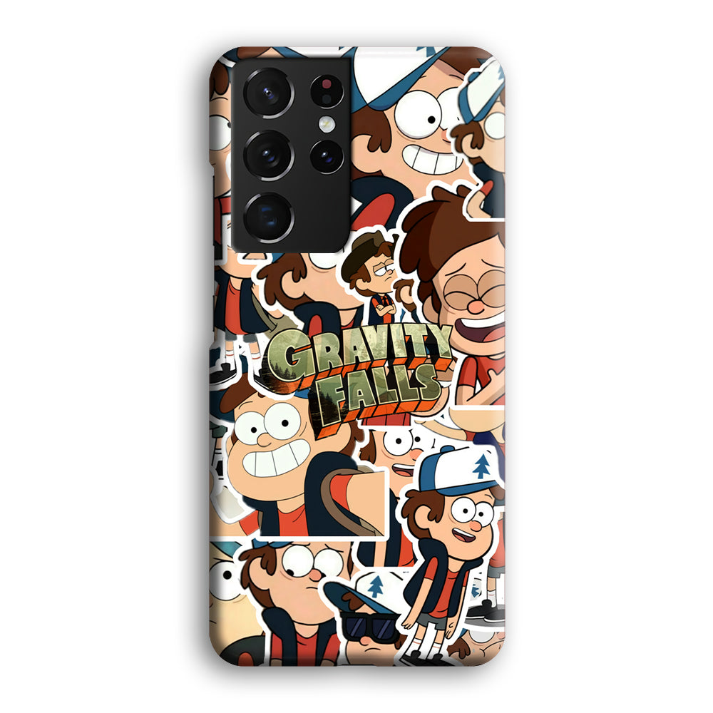 Gravity Falls Smile Collage from Dipper Samsung Galaxy S21 Ultra Case