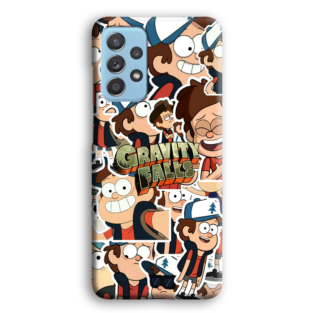 Gravity Falls Smile Collage from Dipper Samsung Galaxy A72 Case