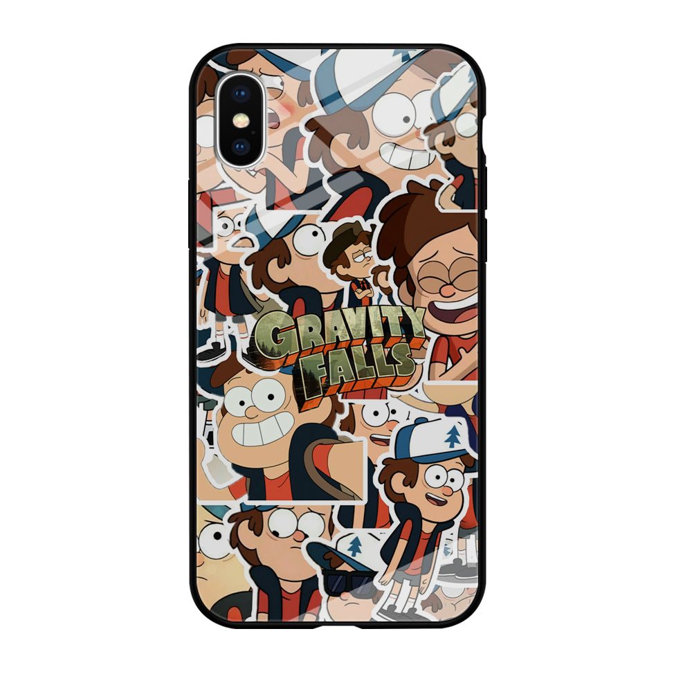 Gravity Falls Smile Collage from Dipper iPhone XS Case