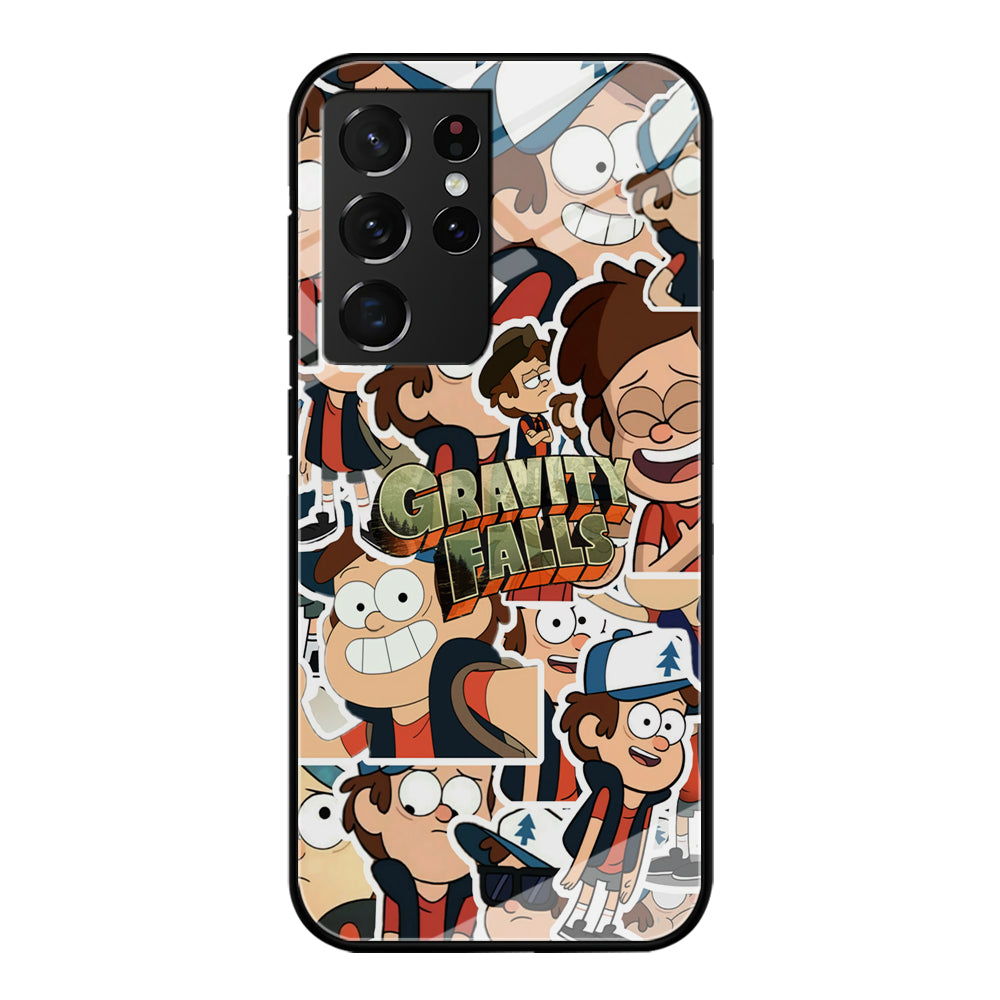 Gravity Falls Smile Collage from Dipper Samsung Galaxy S21 Ultra Case