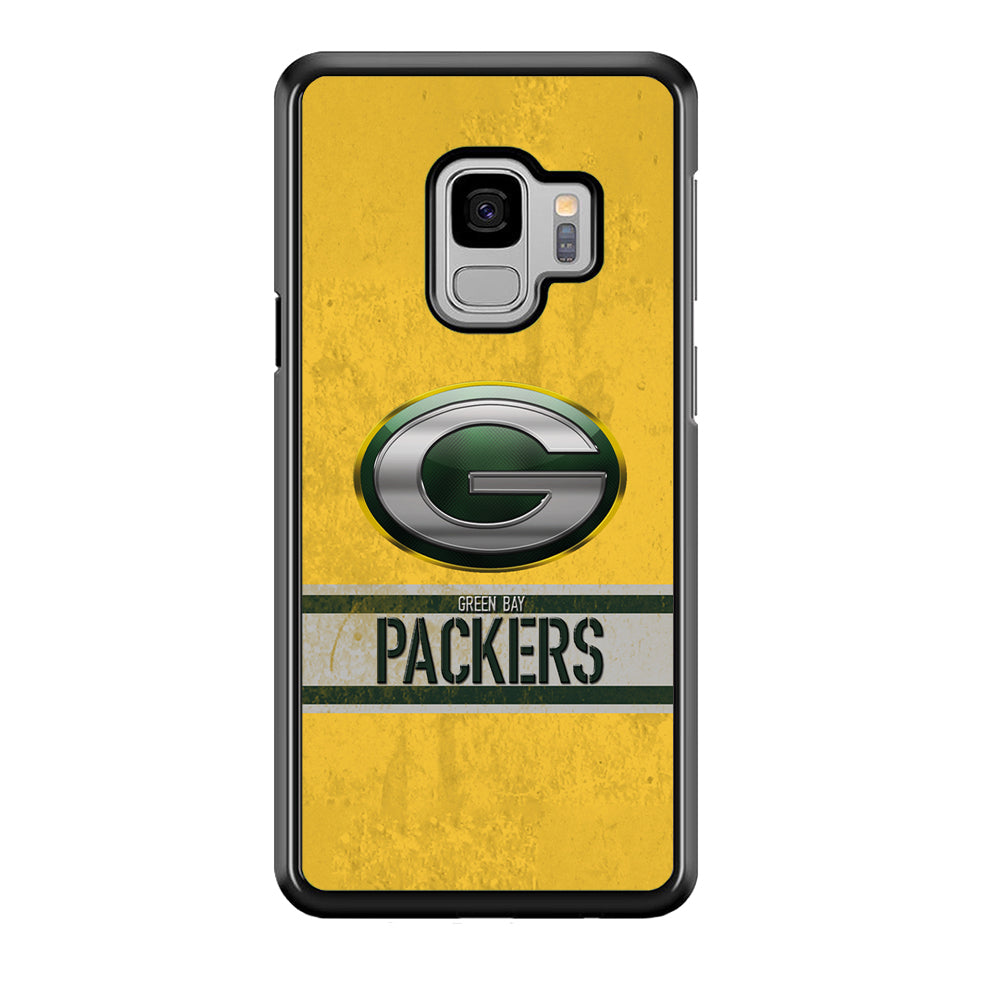 Green Bay Packers Abstract on The Wall Samsung Galaxy S9 Case