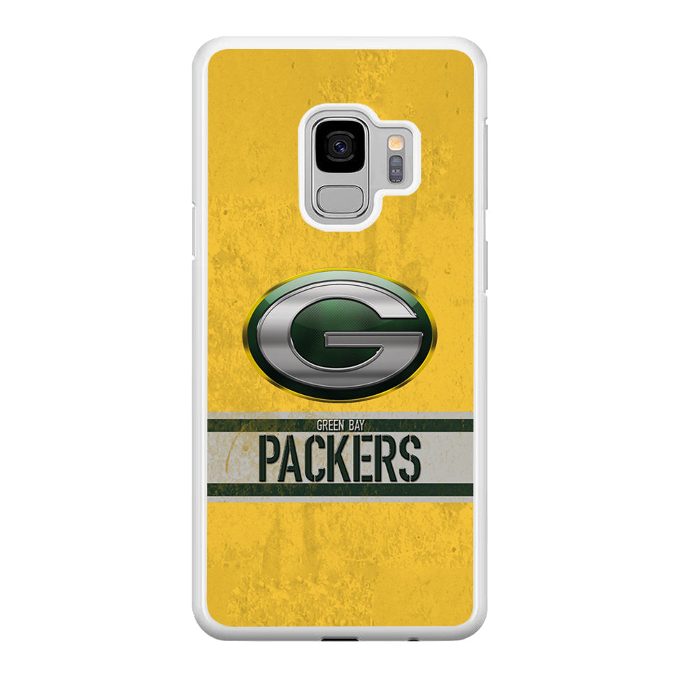 Green Bay Packers Abstract on The Wall Samsung Galaxy S9 Case