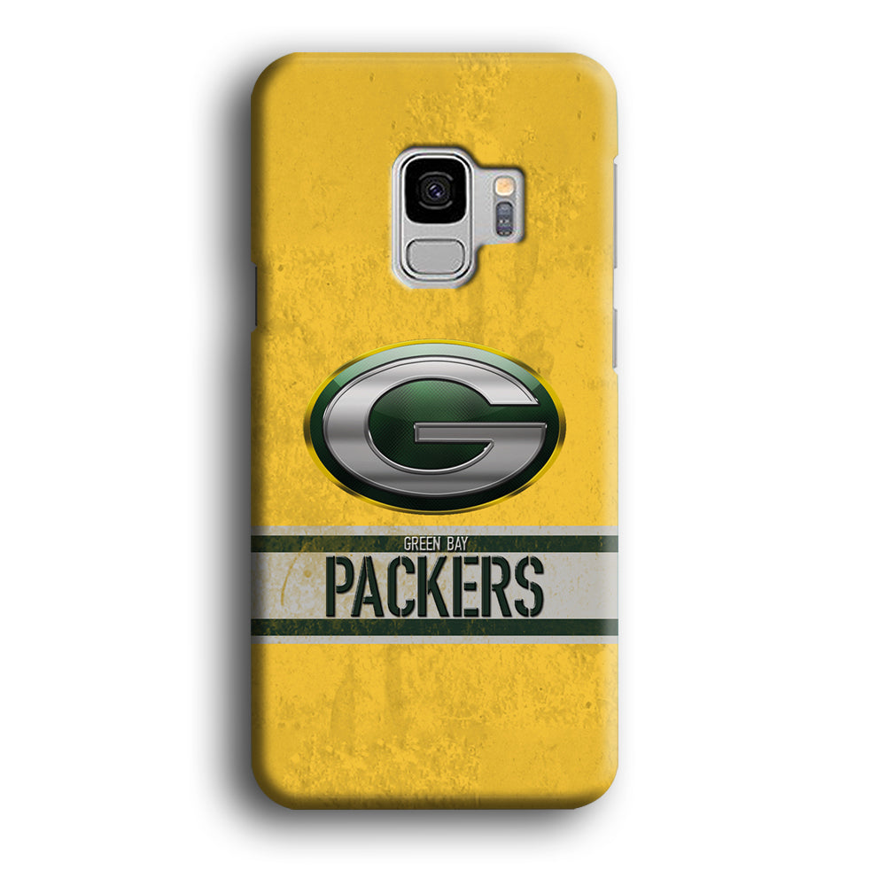 Green Bay Packers Abstract on The Wall Samsung Galaxy S9 Case