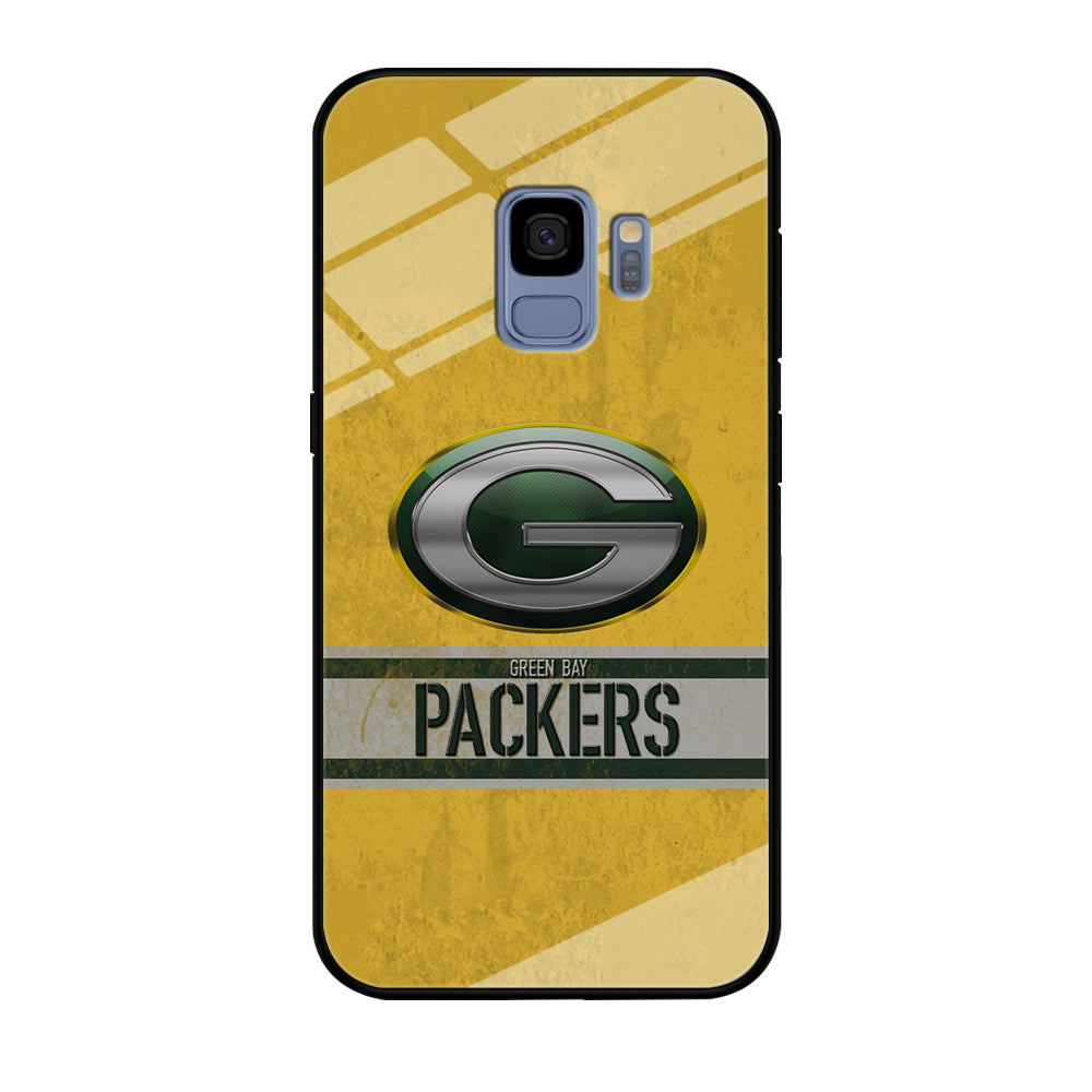 Green Bay Packers Abstract on The Wall Samsung Galaxy S9 Case