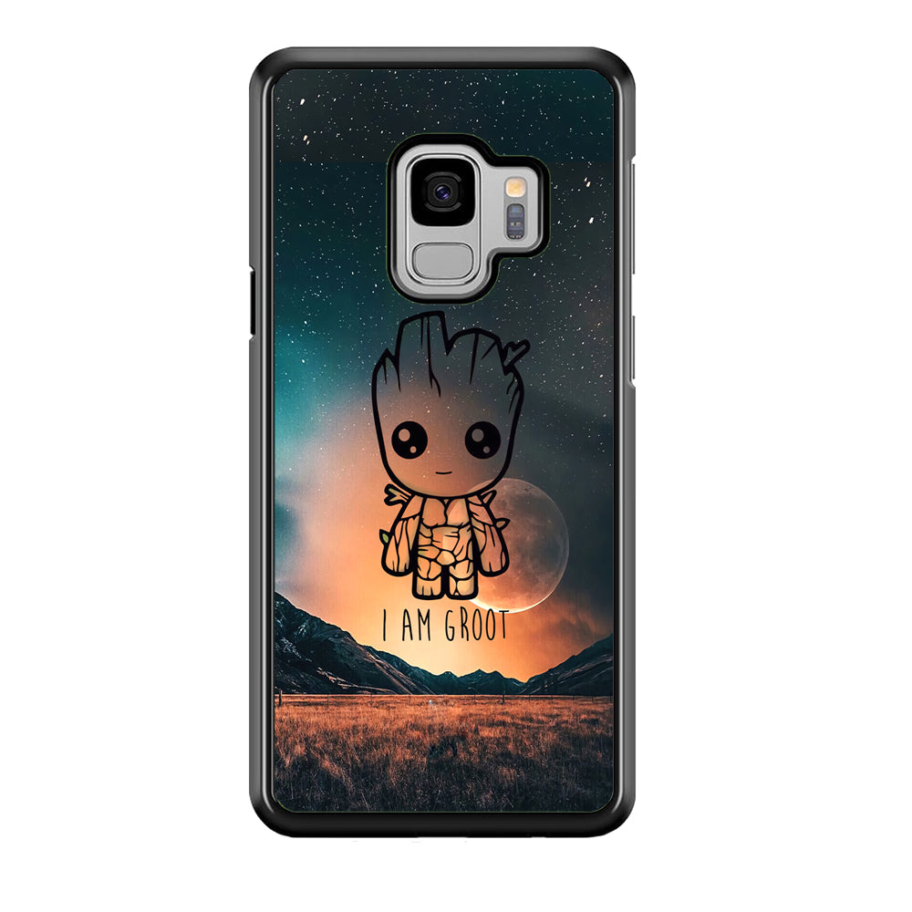 Groot Cute Silhouette Form Samsung Galaxy S9 Case Default Title