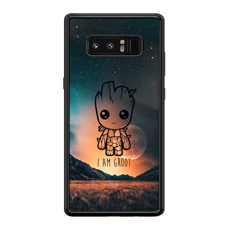 Groot Cute Silhouette Form Samsung Galaxy Note 8 Case