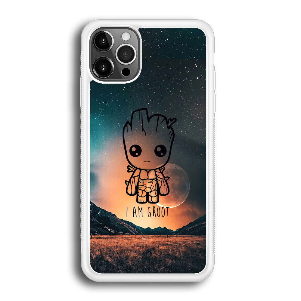 Groot Cute Silhouette Form iPhone 12 Pro Max Case