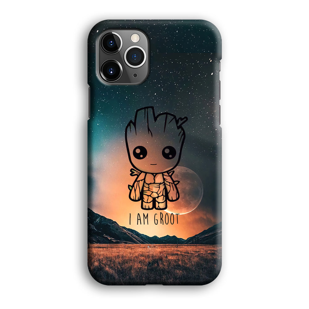 Groot Cute Silhouette Form iPhone 12 Pro Max Case