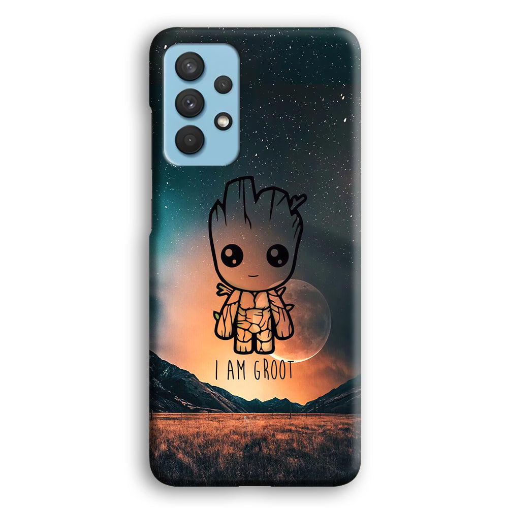Groot Cute Silhouette Form Samsung Galaxy A32 Case