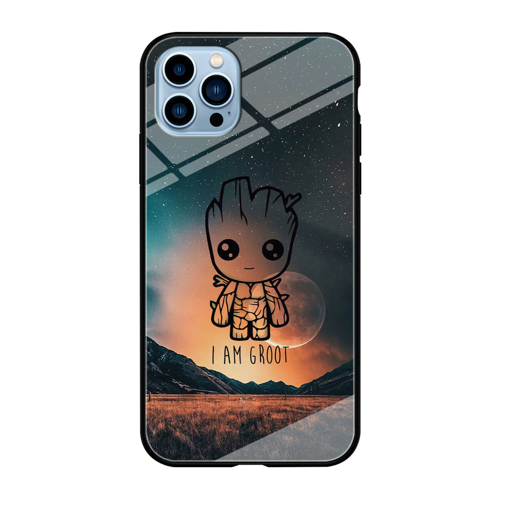 Groot Cute Silhouette Form iPhone 12 Pro Max Case
