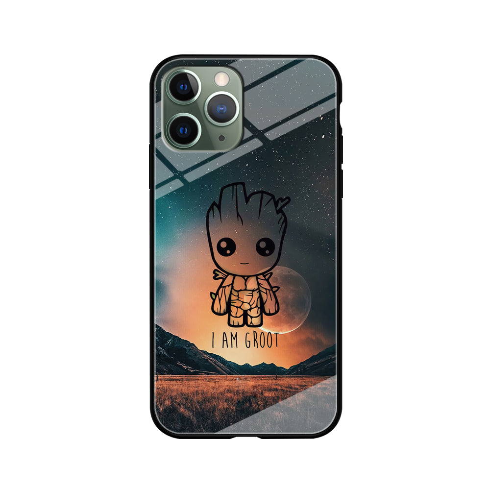 Groot Cute Silhouette Form iPhone 11 Pro Max Case
