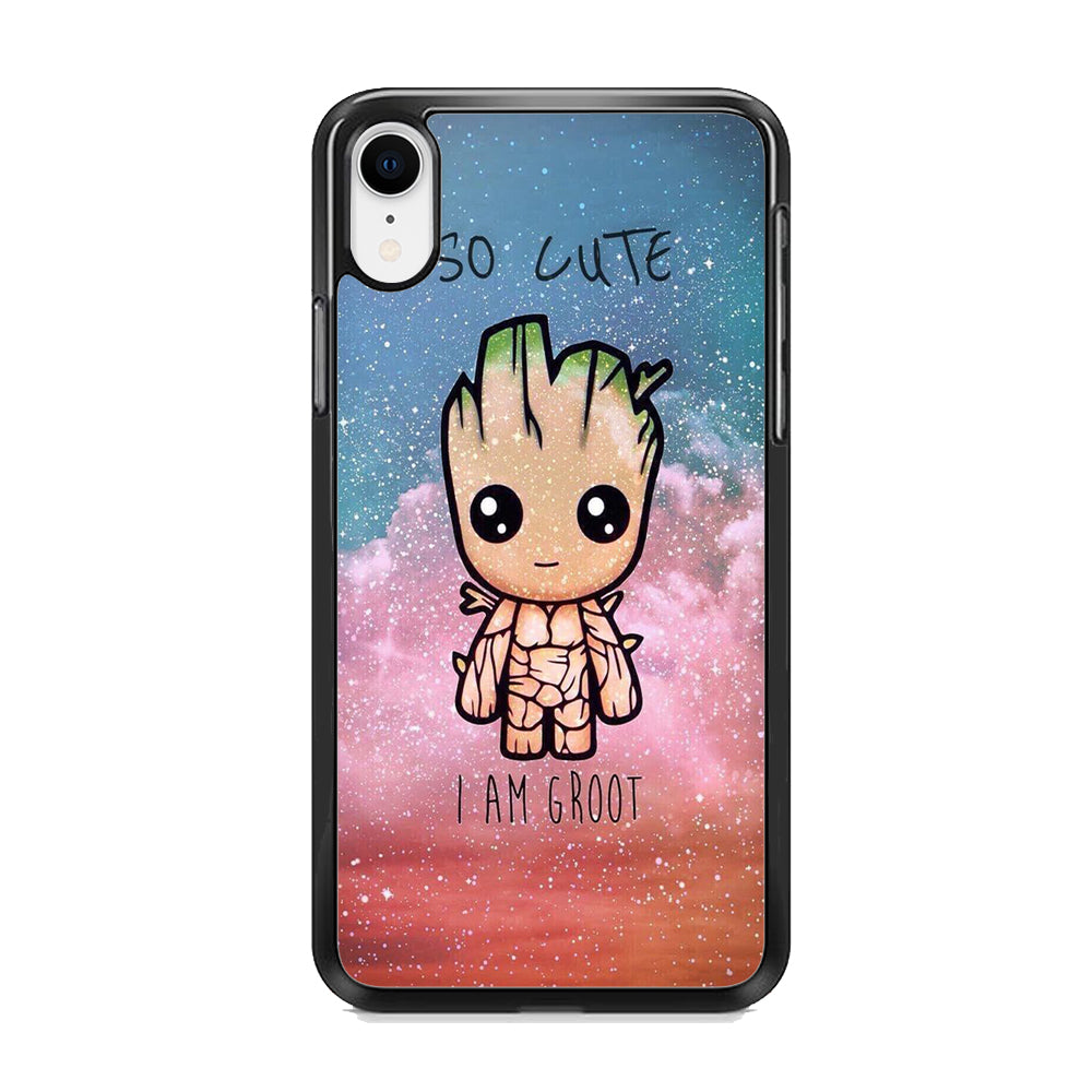 Groot Cute Glitter iPhone XR Case