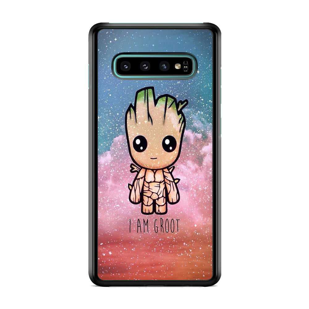 Groot Cute Glitter Samsung Galaxy S10 Case