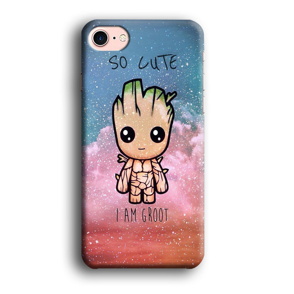 Groot Cute Glitter iPhone 8 Case