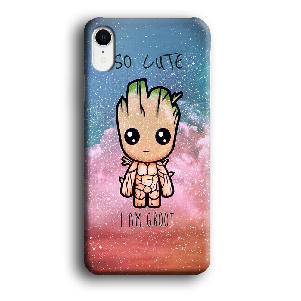 Groot Cute Glitter iPhone XR Case
