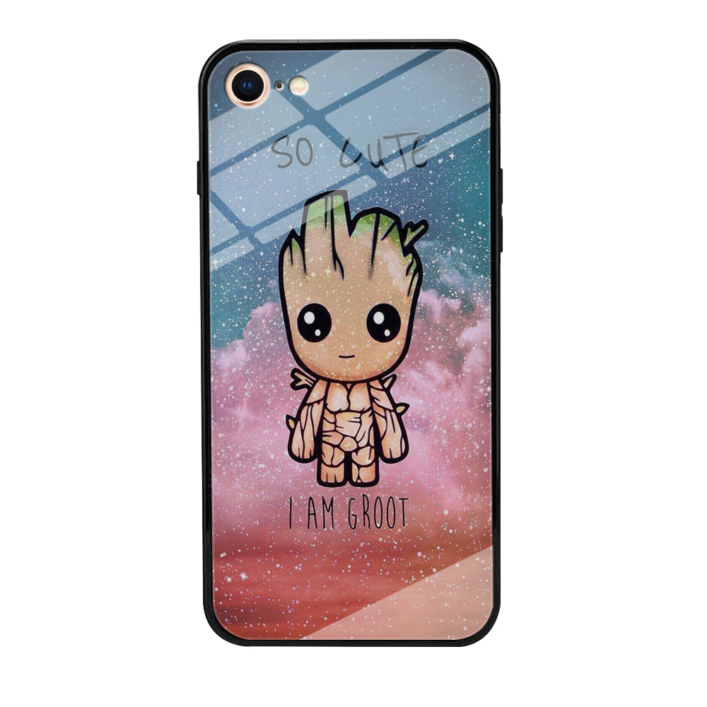 Groot Cute Glitter iPhone 8 Case