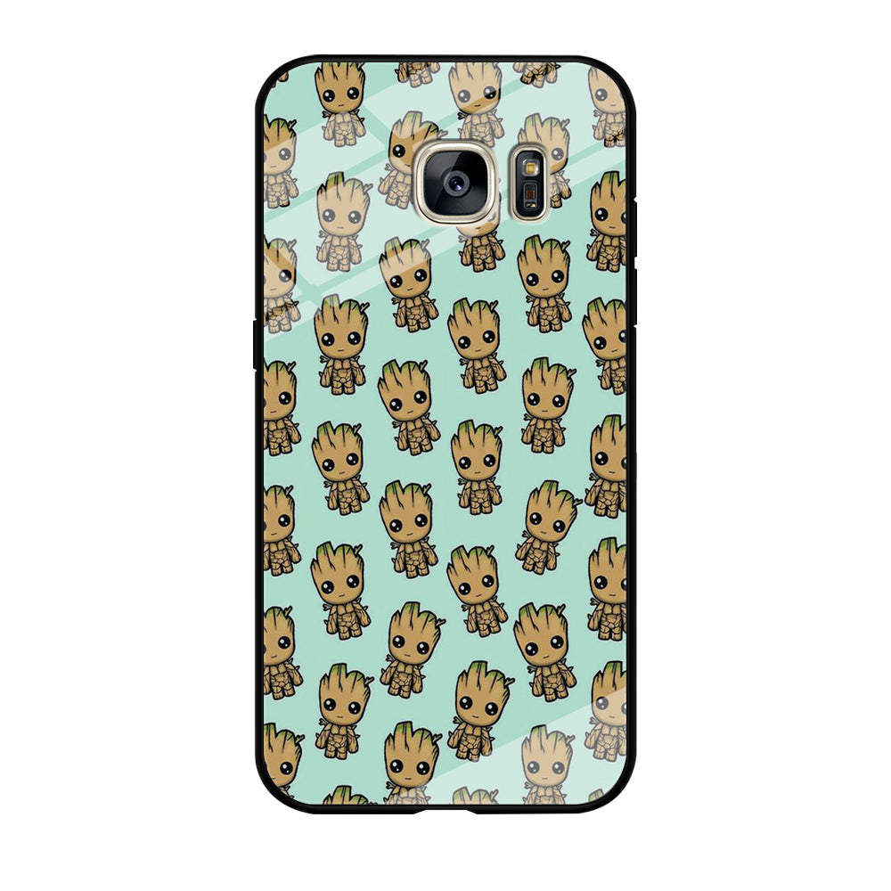 Groot Doodle Character Samsung Galaxy S7 Edge Case