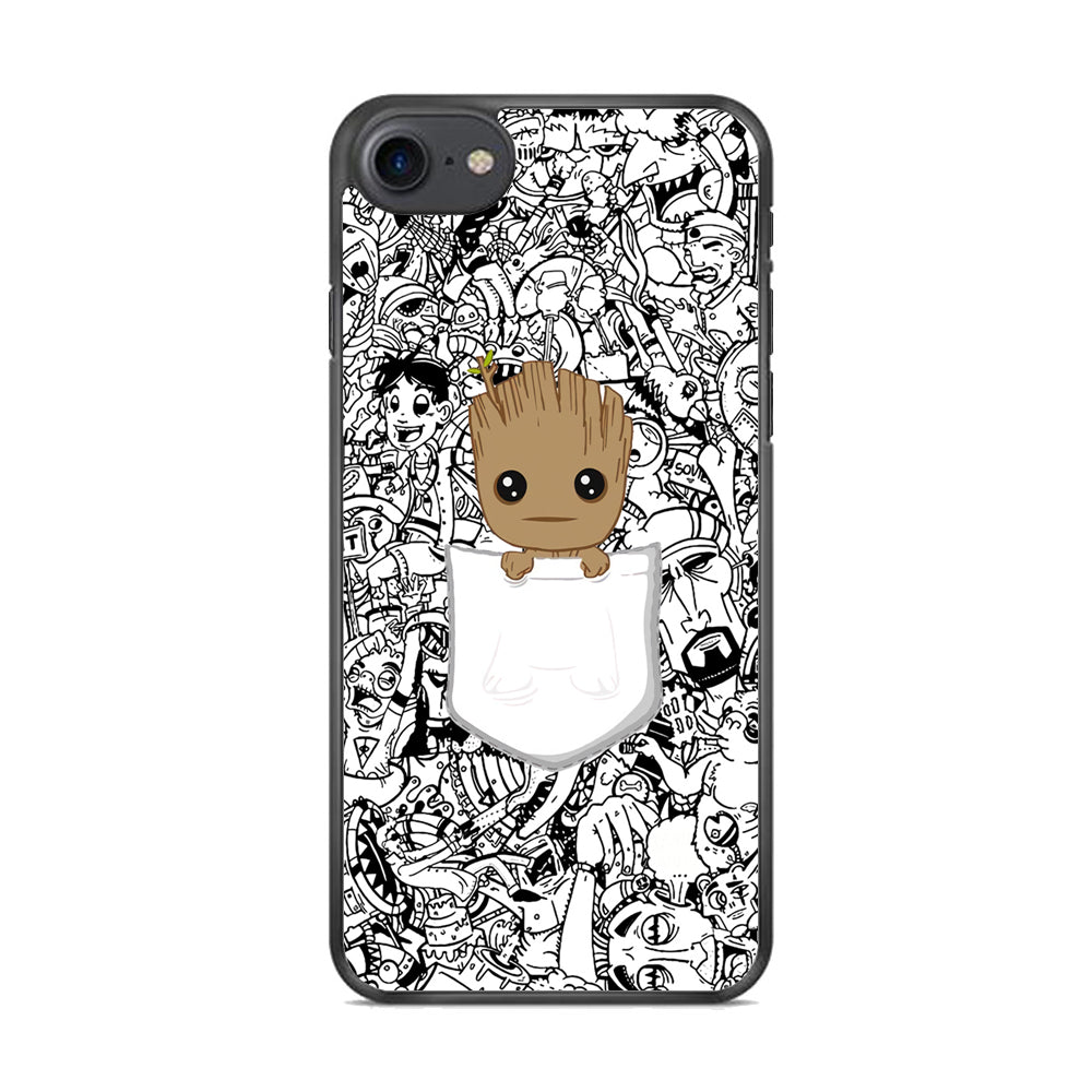 Grooth Pocket Doodle Patern iPhone 8 Case