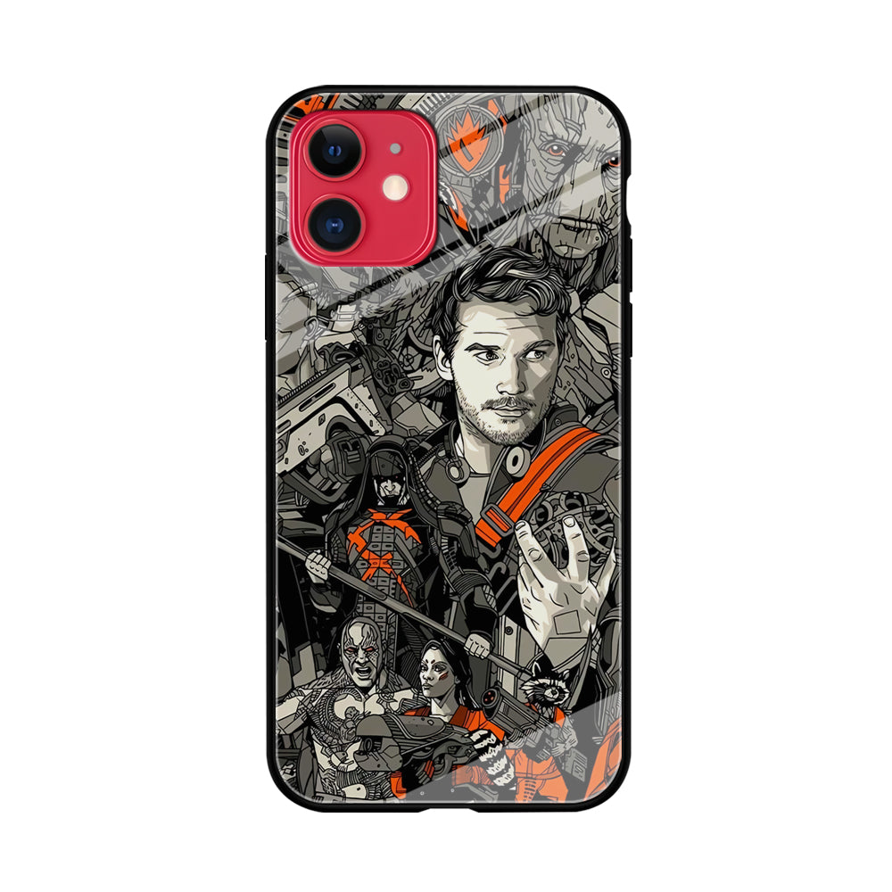 Guardians of The Galaxy Adult Groot iPhone 11 Case Tempered Glass Case