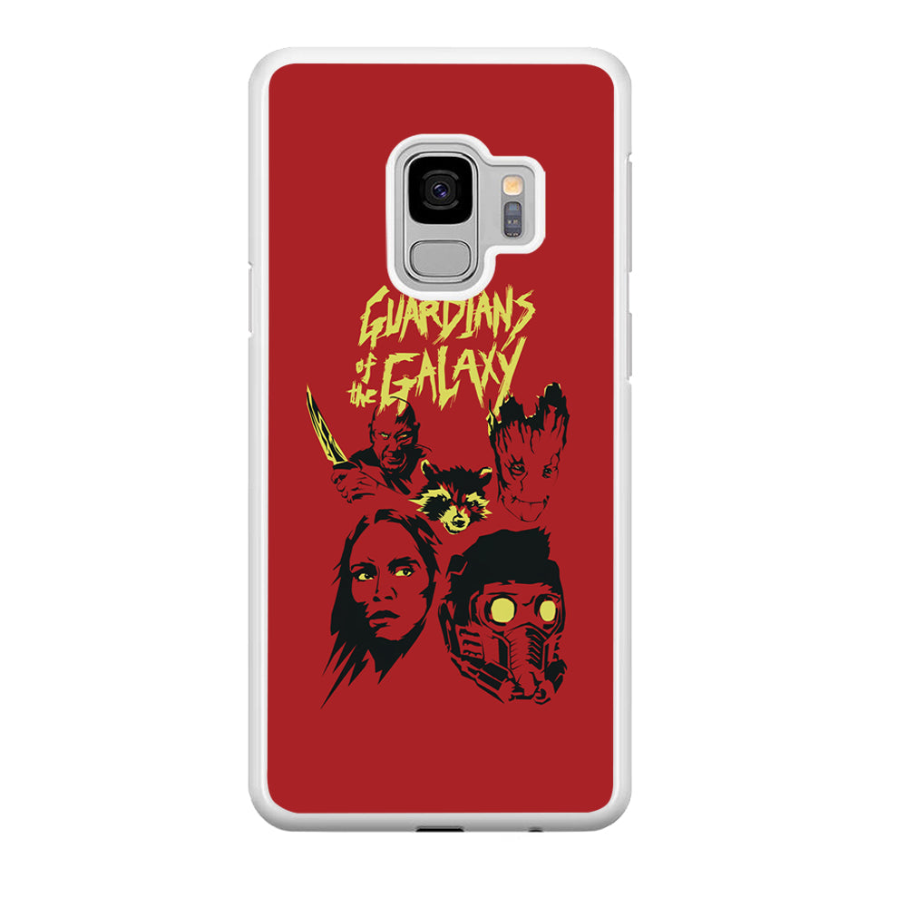 Guardians of The Galaxy Five Silhouette Samsung Galaxy S9 Case