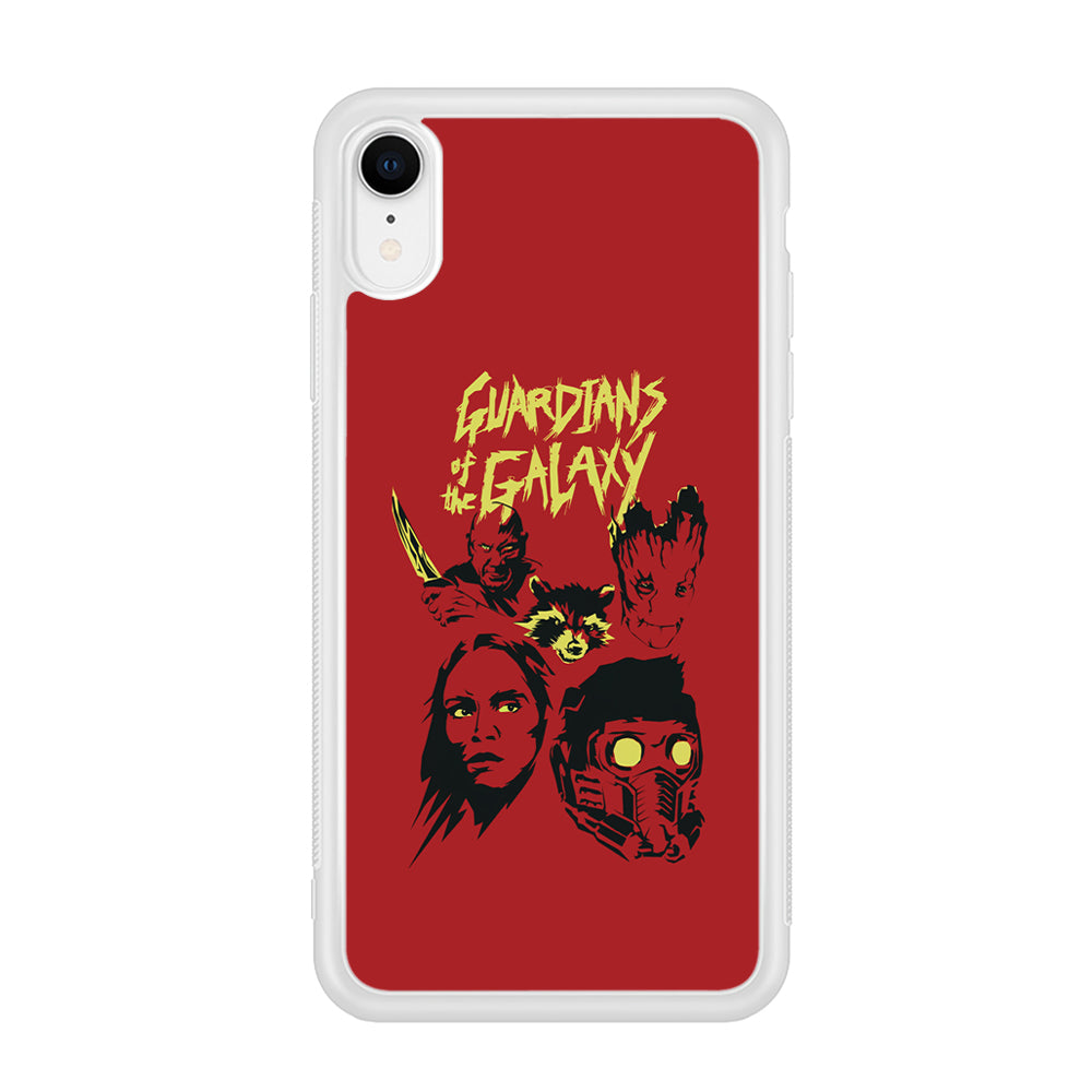 Guardians of The Galaxy Five Silhouette iPhone XR Case