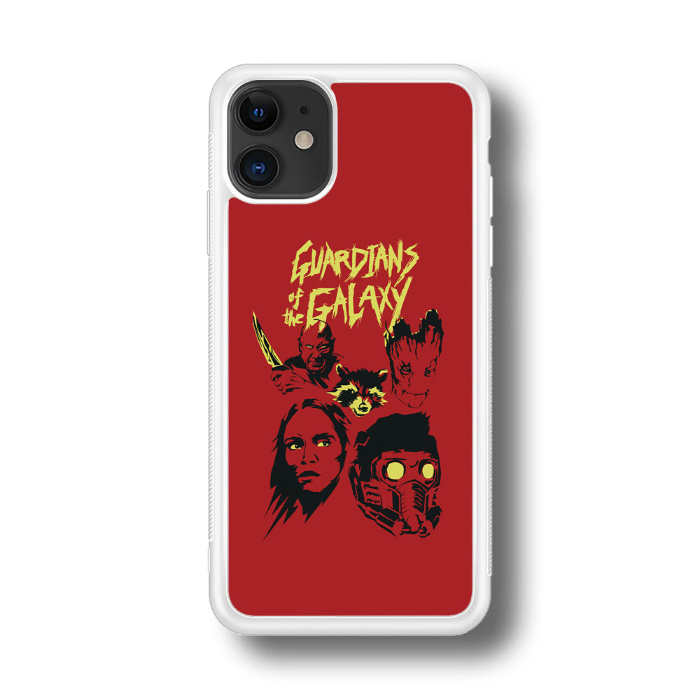 Guardians of The Galaxy Five Silhouette iPhone 11 Case
