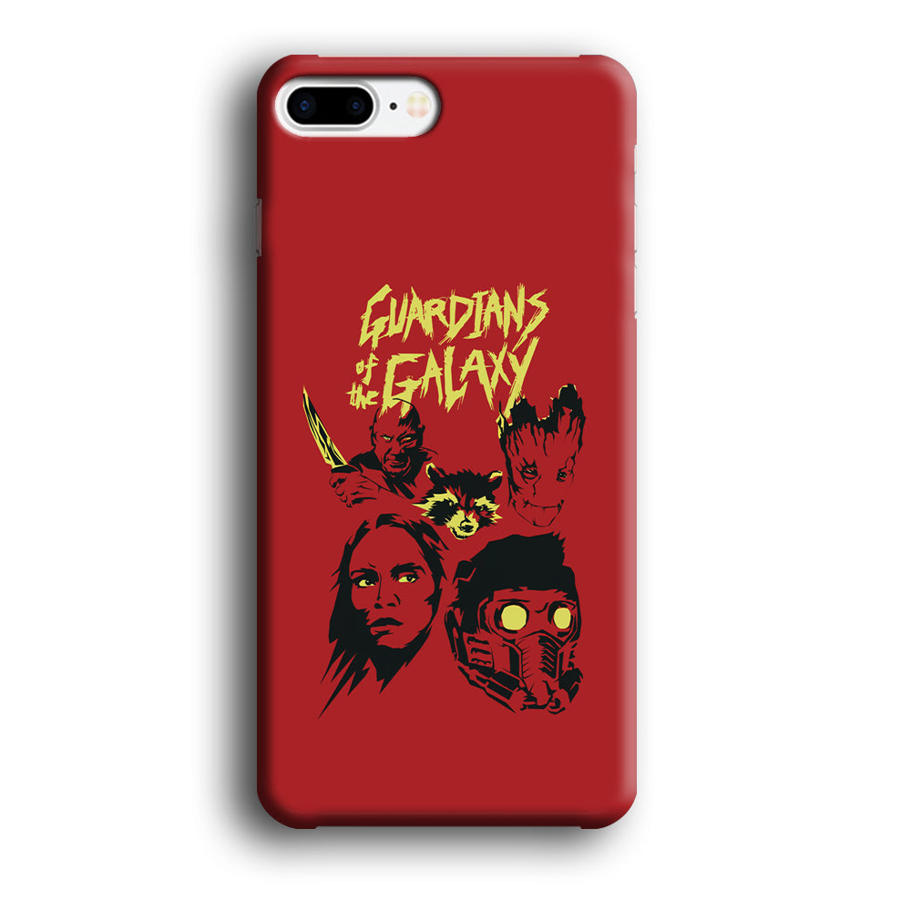 Guardians of The Galaxy Five Silhouette iPhone 8 Plus Case