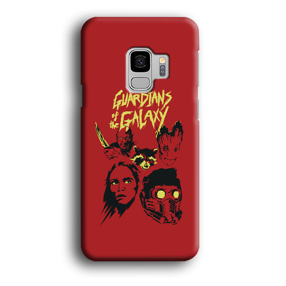 Guardians of The Galaxy Five Silhouette Samsung Galaxy S9 Case